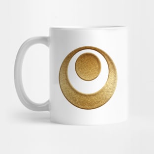 Okinawa Prefecture Symbol in Gold Faux Mug